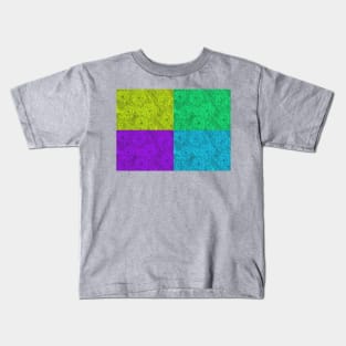 Pop Art Color Block Roses Kids T-Shirt